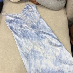 Abercrombie & Fitch Blue and White Tie-Dye Dress